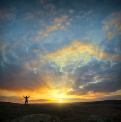 Men & sunrise