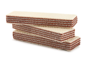 Wafers stick on white