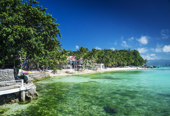 diniwid beach in tropical paradise boracay philippines