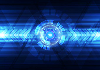 Abstract futuristic speed technology background. Illustration Vector