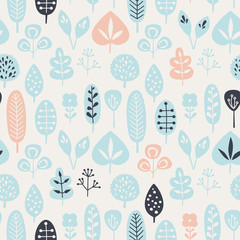 seamless pattern with leaves