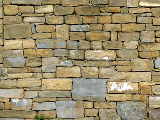 Wall of stones texture background