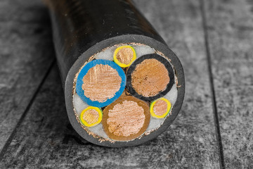 Großes Kabel im Detail