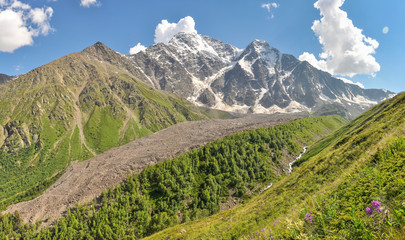 Picturesque valley in the North Caucasus, Russia