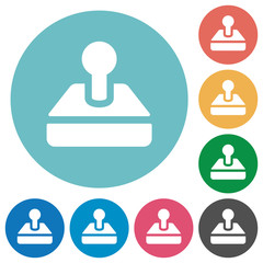 Flat retro joystick icons