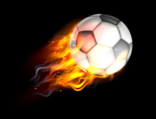 Soccer Ball on Fire