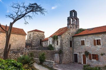 Fototapeta premium View of the The Saint Sava Church in Budva. Montenegro.