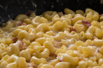 macaroni and cheese close-up
