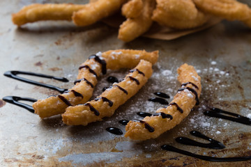 churros with chocolate
