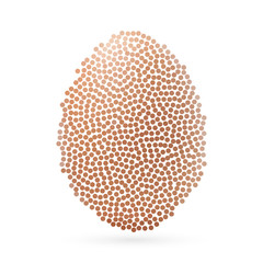 Abstract creative concept vector icon of egg for web and mobile app isolated on background. Art illustration template design, business software and social media infographic.