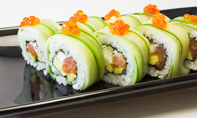 rolls, sushi