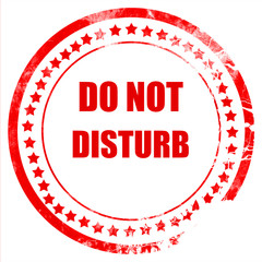 Do not disturb sign