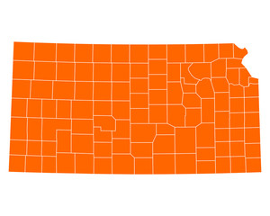 Karte von Kansas