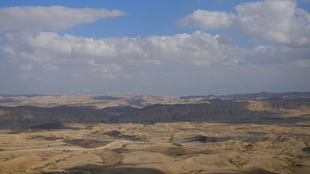 desert landscape, view from the heights