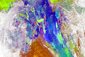 abstract painting by oil on canvas,  illustration,  background © Mikhail Zahranichny