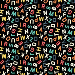 Alphabet vector pattern.Paper ribbon alphabet pattern.Vector Alphabet seamless .Vector Alphabet flat style.Vector  Color bright Alphabet.Vector font pattern isolated on background.Vector Type.