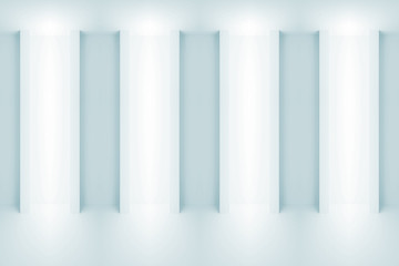 Abstract light blue architecture background 3 d