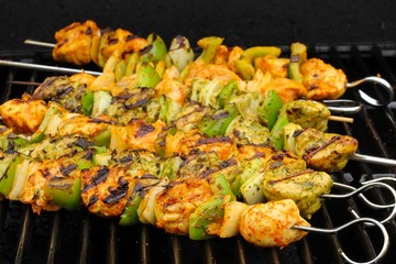 Indian chicken tikka kebabs