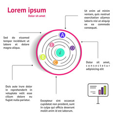Fototapeta premium Circle design infographic template