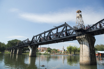 THAILAND KANCHANABURI DEATH RAILWAY BRIDGE RIVER KWAI