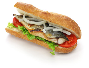 mackerel fish sandwich,balik ekmek,turkish food