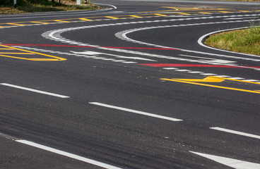 line warning on the road traffic  texture background