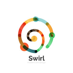 Vector swirl circle logo