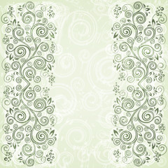 Abstract floral vintage background illustration.