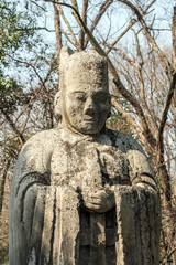 Fototapeta na wymiar stone Guardian Statue guarding the Ming emperor's tomb