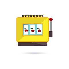 Illustration of casino slot machine icon