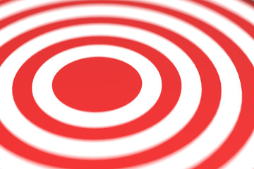 Round red and white target