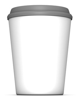 caraffa monouso bianco con coperchio