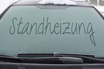 Frontscheibe, Windschutzscheibe gefroren