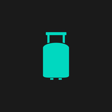 Travel suitcase flat icon