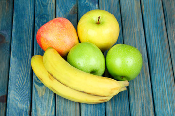 Bananas and apples