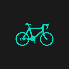 Fototapeta na wymiar Bicycle flat icon