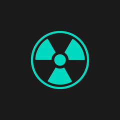 Radiation flat icon