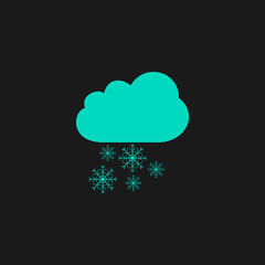 cloud and snowflakes