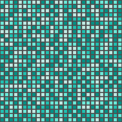 vector illustration of azure tiled mosaic background