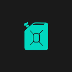 Jerrycan oil vector icon