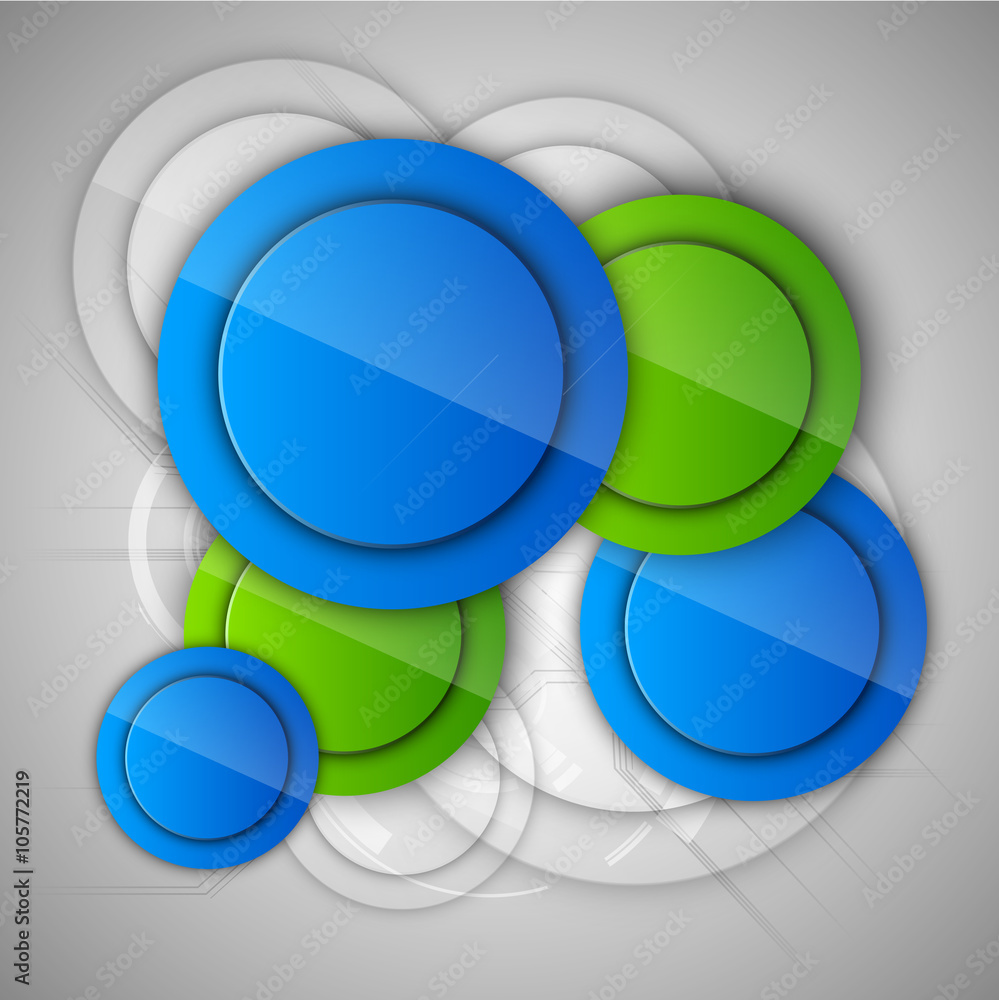 Aufkleber abstract background with glossy circles. glossy buttons. vector