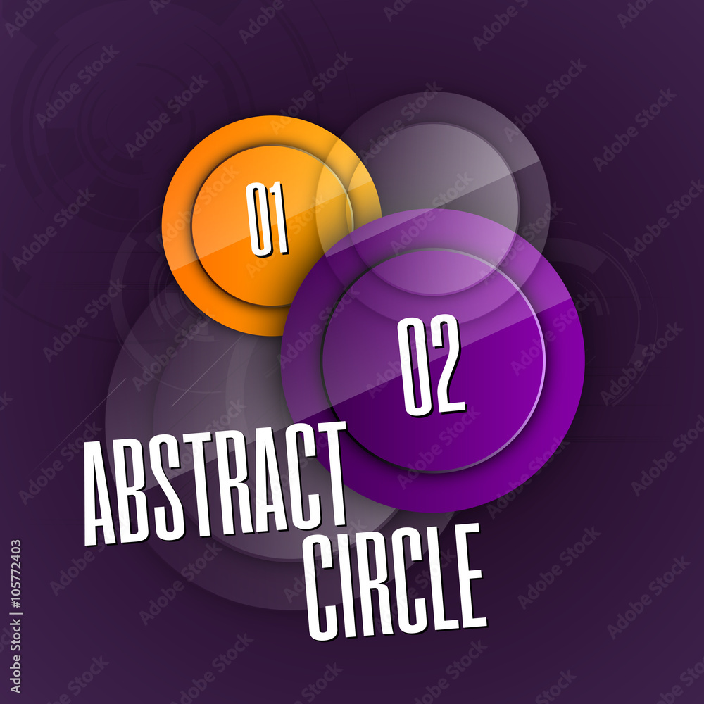 Aufkleber abstract background with glossy circles. glossy buttons. vector