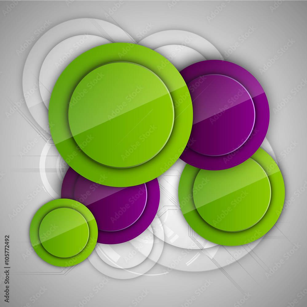 Aufkleber abstract background with glossy circles. glossy buttons. vector