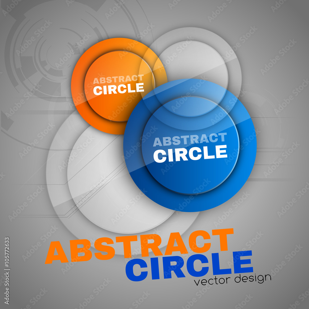Aufkleber abstract background with glossy circles. glossy buttons. vector