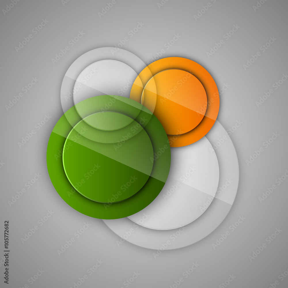 Aufkleber abstract background with glossy circles. glossy buttons. vector