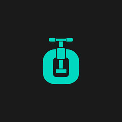 Bench vices flat icon