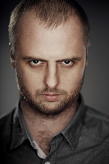 Fototapeta premium Portrait of emotional man