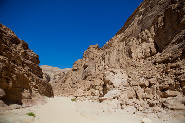 Fototapeta na wymiar Colored Canyon in Egypt