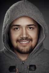 Portrait of emotional man