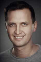 Fototapeta premium Portrait of emotional man